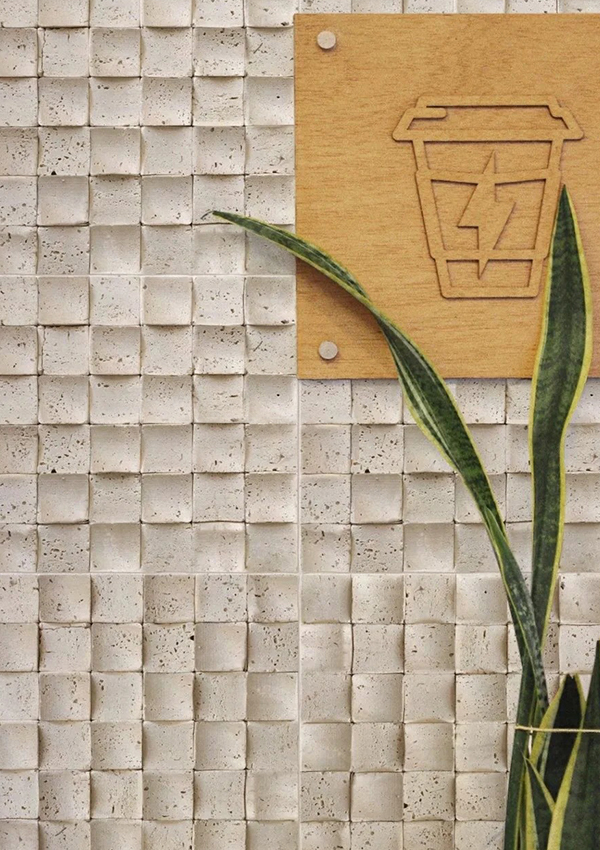 Mosaiikkikuvioinen joustava pehmeä kiviseinäpaneeli